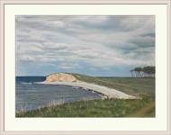 2016-07-29 15.34.55  Gulstav Klint, Bagenkop - Langeland, 53x72 cm - udvendigt rammemål med passepartout 68x81 cm - 4.800 kr.